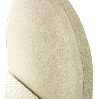 Teddy High FB Kids Bed W 160 x L 200  - Velvet White with 1-Year Warranty