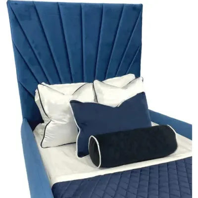 Invicta Kids Bed W 140 x L 190  - Blue with 1-Year Warranty