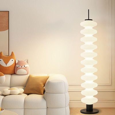 Gourd Floor Lamp Smart LED Standing Lamp for Living room Bedroom Art Decoration Round Metal Base Voice Control 155 cm Height.