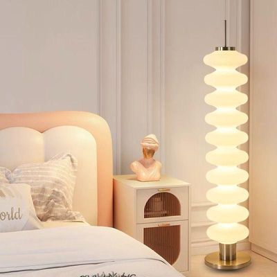 Gourd Floor Lamp Smart LED Standing Lamp for Living room Bedroom Art Decoration Round Metal Base Voice Control 155 cm Height.