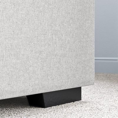 Cloud Comfort Upholstered King Size ( 180 X 200 ) Silver Color Bed