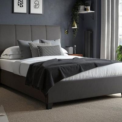 Cloud Nine Upholstered Single Size ( 100 X 190 ) Black Color Bed