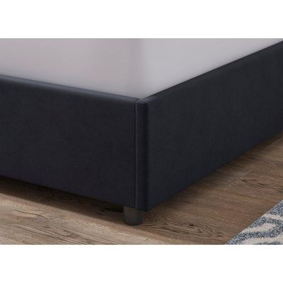 Dreamy Daze Upholstered Single Size ( 90 X 190 ) Black Color Bed