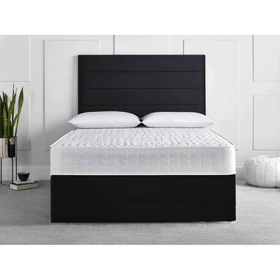 Elegance Rest Upholstered Single Size ( 90 X 190 ) Black Color Bed