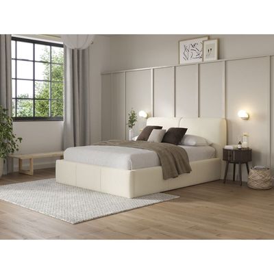 Eternity Upholstered Premium Single Size ( 90 X 190 ) Beige Color Bed