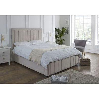 Harmony Dreams Upholstered Single Size ( 90 X 190 ) Dark Beige Color Bed