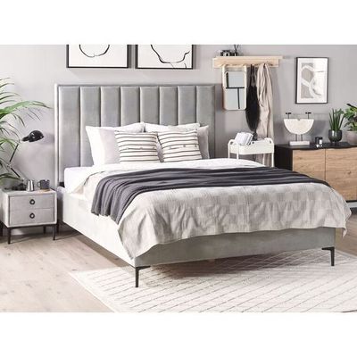 Luxe Haven Upholstered Single Size ( 90 X 190 ) Grey Color Bed