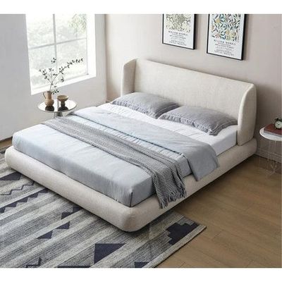 Nova Nap Upholstered Premium Single Size ( 90 X 190 ) Off White Color Bed