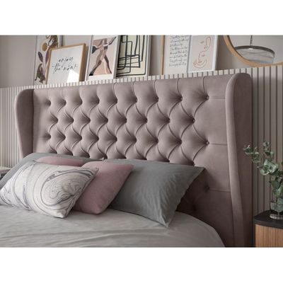 Radiant Dreams Tufted Upholstered Single Size ( 90 X 190 ) Light Pink Color Bed