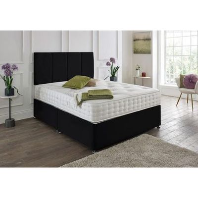 Stellar Drift Upholstered Single Size ( 90 X 190 ) Black Color Bed