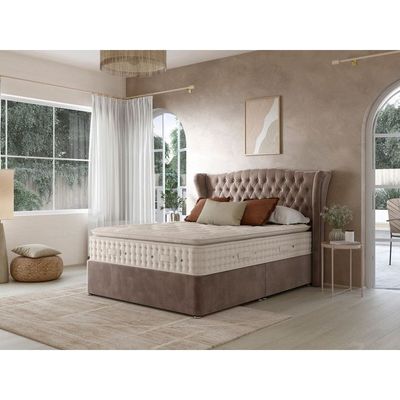 Vienna Majestic Tufted Upholstered Large Twin Size ( 140 X 190 ) Rose Gold Color Bed