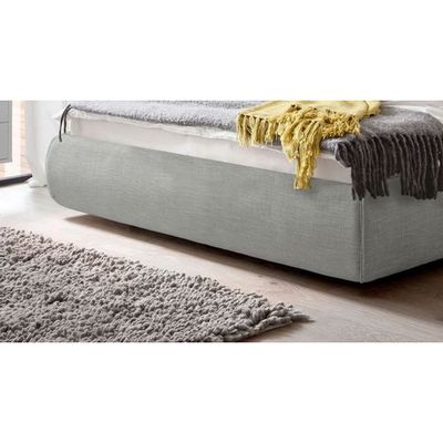 Whisper Waves Upholstered Premium Single Size ( 90 X 190 ) Grey Color Bed