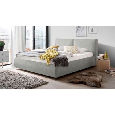 Whisper Waves Upholstered Premium Single Size ( 90 X 190 ) Grey Color Bed