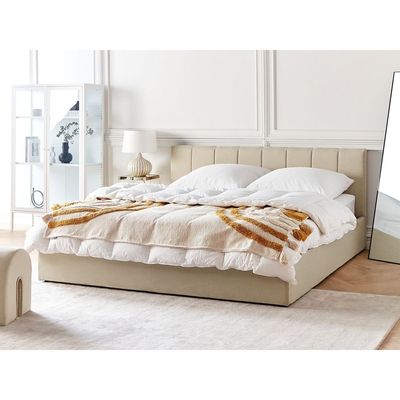 Cosmo Upholstered ComfortSingle Size ( 90 X 190 ) Beige Color Bed