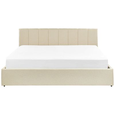 Cosmo Upholstered ComfortQueen Size ( 150 X 200 ) Beige Color Bed