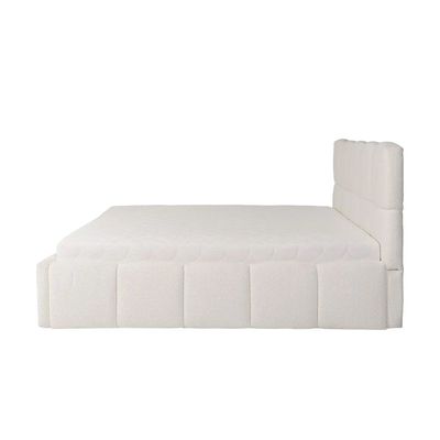 Haven Hideway Upholstered Premium Queen Size ( 150 X 190 ) Off White Color Bed