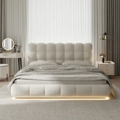 Princess pretty modern single bed, white  Queen-150x200