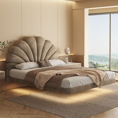 Floating Princess Sun Design Queen Bed brown,  Queen-150x200