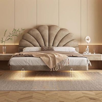 Floating Princess Sun Design Queen Bed brown,  Queen-150x200