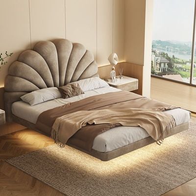 Floating Princess Sun Design Queen Bed brown,  Queen-150x200