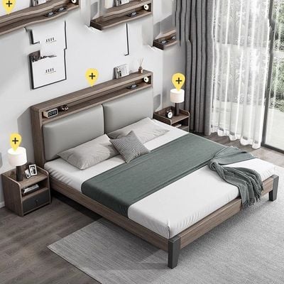 Luxury Modern Headboards Queen Bed  brown,  Queen-150x200