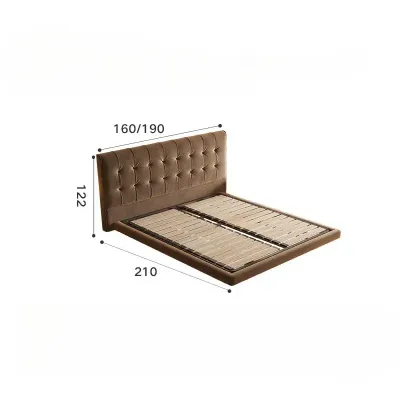 Luxury Elegant Queen Beds Frame Wood, white, Brown Queen-150x200