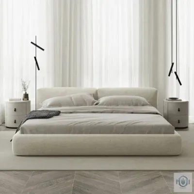 Kawaii Elastic Modern Twin Queen Beds, white Queen-150x200