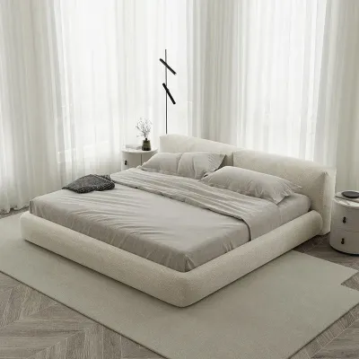 Kawaii Elastic Modern Twin Queen Beds, white King-180x200