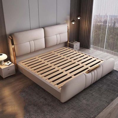 Super King Size Marriage Bed Organizer Drawers Storage Modern Luxury, Brown Color Super King-200x200