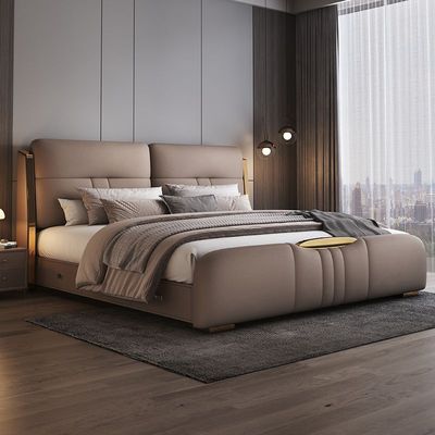 Super King Size Marriage Bed Organizer Drawers Storage Modern Luxury, Brown Color Super King-200x200