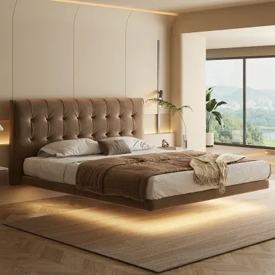 Luxury Elegant Super King Beds Frame Wood, white, Brown Super King-200x200