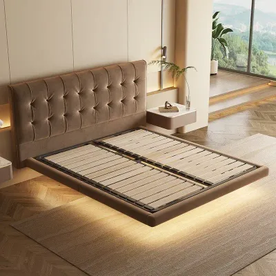 Luxury Elegant Super King Beds Frame Wood, white, Brown Super King-200x200