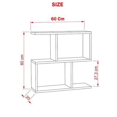 Versatile Asymmetrical Side Table  White Colour for Modern Spaces