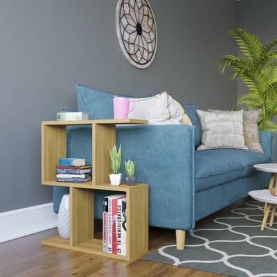 Versatile Asymmetrical Side Table  beige colour for Modern Spaces