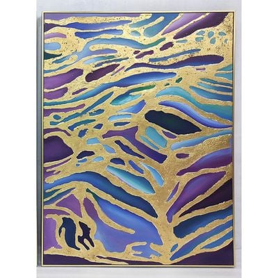 Merisis  Handmade wall art L120xW90 - Multicolour