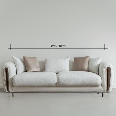 Wave Sofa set L300 x W450 x H73 - Beige with 3 Years Warranty