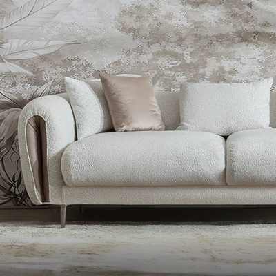 Wave Sofa set L300 x W450 x H73 - Beige with 3 Years Warranty