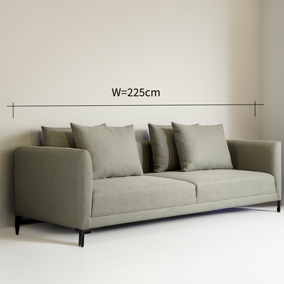 Fancy Sofa 3-Seater Sofa L94 x W225 x H68 - Green with 3 Years Warranty
