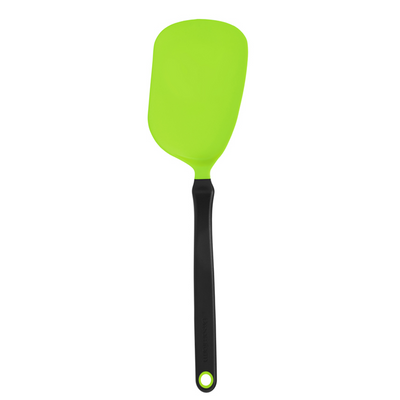 Dreamfarm Chopula 12-Inch Spatula, Non-Stick Safe, Super Flexible, Sit-Up Design, Strong Flat Edge for Easy Food Separation, Heat Resistant, Green Cooking Spatula
