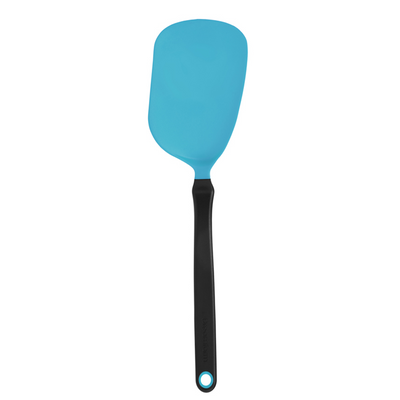 Dreamfarm Chopula 12-Inch Spatula, Non-Stick Safe, Super Flexible, Sit-Up Design, Strong Flat Edge for Easy Food Separation, Heat Resistant, Blue Cooking Spatula