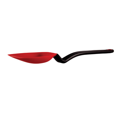 Dreamfarm Supoon Non-Stick Sit-Up Silicone Scraping, Serving, Cooking Spoon, Measures 5ml Tsp & 15ml Tbsp, 11 Inch, Durable, Easy to Clean, Perfect for Stirring and Serving, Red