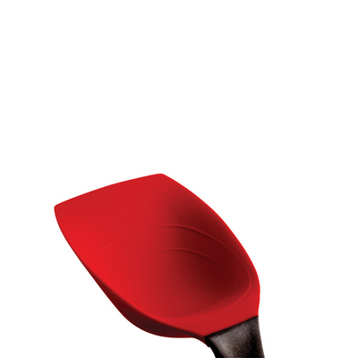 Dreamfarm Supoon Non-Stick Sit-Up Silicone Scraping, Serving, Cooking Spoon, Measures 5ml Tsp & 15ml Tbsp, 11 Inch, Durable, Easy to Clean, Perfect for Stirring and Serving, Red