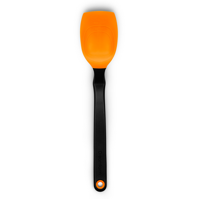 Dreamfarm Supoon Non-Stick Sit-Up Silicone Scraping, Serving, Cooking Spoon, Measures 5ml Tsp & 15ml Tbsp, 11 Inch, Durable, Easy to Clean, Perfect for Stirring and Serving, Orange