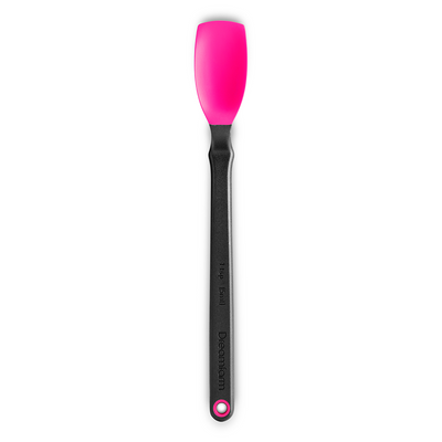 Dreamfarm Mini Supoon Non-Stick Sit-Up Silicone Scraping Cooking Spoon, Jar Scraper, Measures 5ml Tsp, 8 Inch, Durable, Easy to Clean, Ideal for Stirring and Scraping, Pink