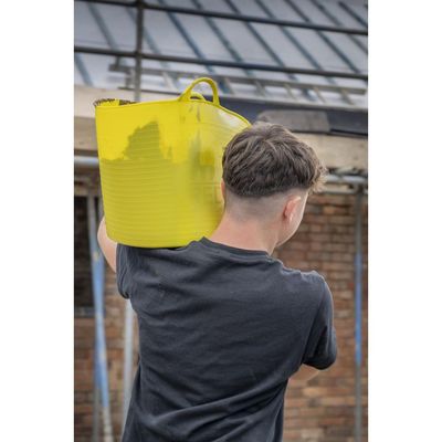 Red  Gorilla -  Tubs & Recycled Black Tubs - Large 38L Yellow