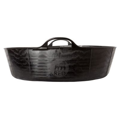 Red  Gorilla -  Tubs & Recycled Black Tubs - Large Shallow 35L Black 