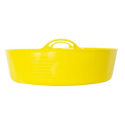 Red  Gorilla - Gorilla Tubs & Recycled Black Tubs - Large Shallow 35L -Yellow 