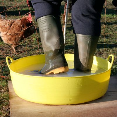 Red  Gorilla - Gorilla Tubs & Recycled Black Tubs - Large Shallow 35L -Yellow 