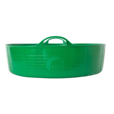 Red  Gorilla - Gorilla Tubs & Recycled Black Tubs - Large Shallow 35L- Green