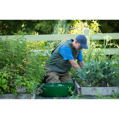 Red  Gorilla - Gorilla Tubs & Recycled Black Tubs - Large Shallow 35L- Green